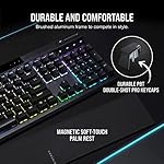 Corsair K70 RGB PRO Mechanical Wired Gaming Keyboard – Cherry MX Brown Tactile Switches – 8,000hz Hyper-Polling – PBT Double-Shot Keycaps – iCUE Compatible – PC, Mac, Xbox – QWERTY NA – Black - Image 3
