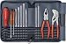 Produktbild PB Swiss Tools Werkzeug-Set 12-tlg. Inkl. Rolltasche, Schraubendreher, Knipex Zangen, Lebenslange Garantie, Grau