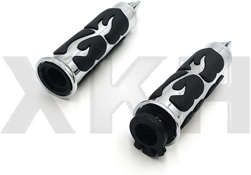 Miniatura 2 de SMT- Spike - Empuñadura de mano Furious Flame de 0.866 in, 7/8 pulgadas, compatible con Shadow Magna VTX 1300, cromo [B07H9JBZMP]