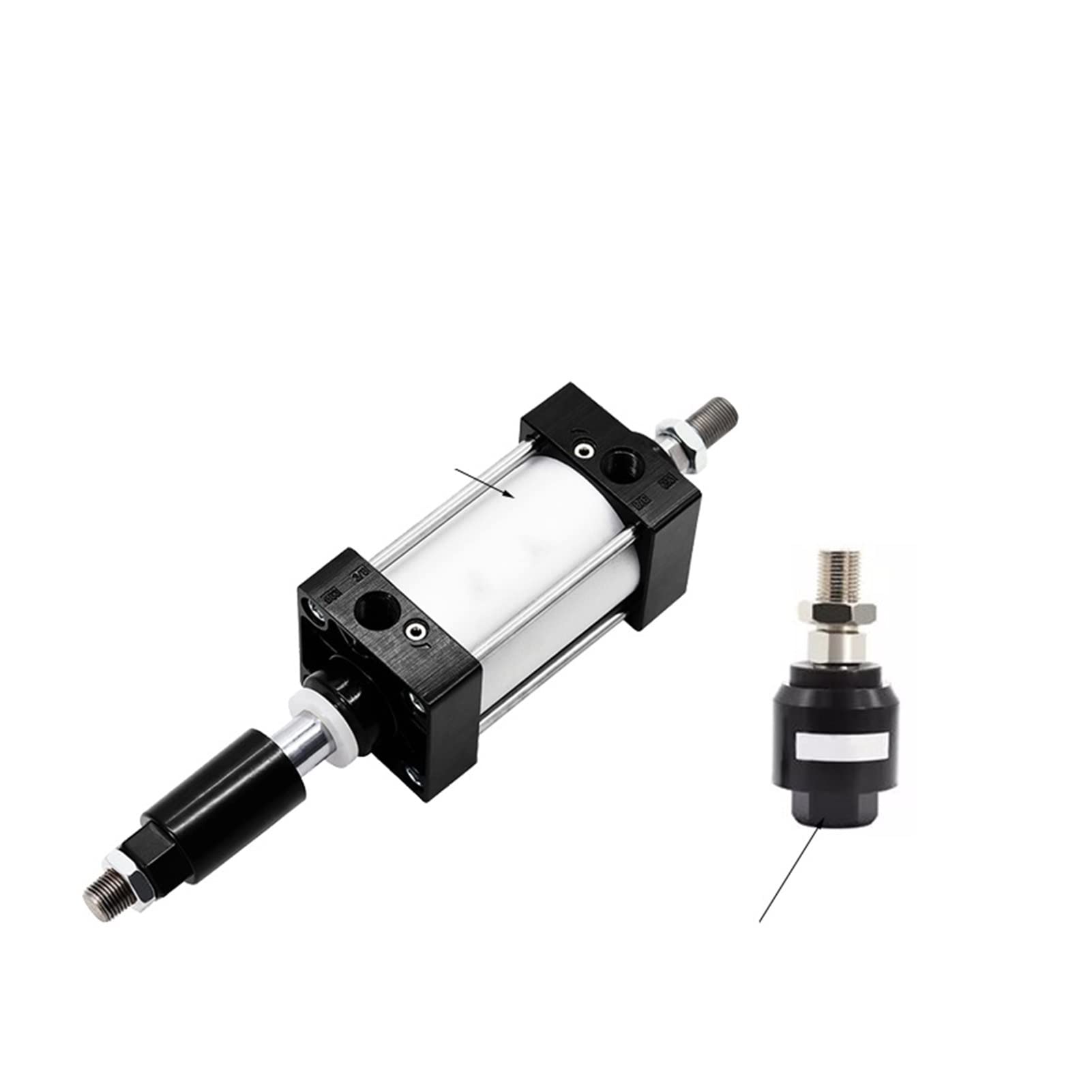 Vérin pneumatique 63 mm SCJ63x150-50 à course réglable 100-150 mm et aimant magnétique