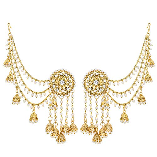 Jewel India Ethnic Bollywood Fashion Jewelry Traditional Bahubali Indian Long Gold Partywear Jhumka Jhumki Chandbali Wedding Earrings