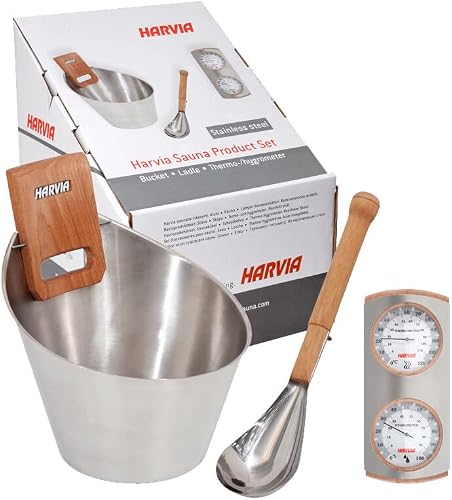 Kit Seau Louche Hygromètre Thermomètre Harvia SN-SA006