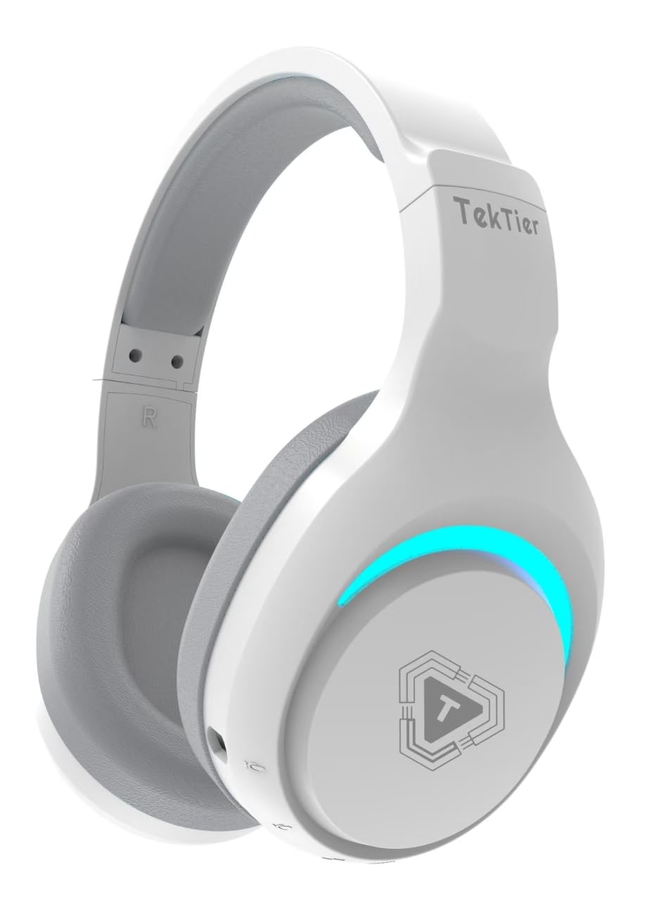 Cuffie da gioco wireless per gaming e streaming live compatibile con PC/PS5/Switch, bianco