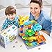 burgkidz Marble Runs for Kids 4-8, Educational Learning Marble Maze Toys Compatible with All Major Brands of Building Blocks STEM Toys for Kid Age 3 4 5 6 7 8+
