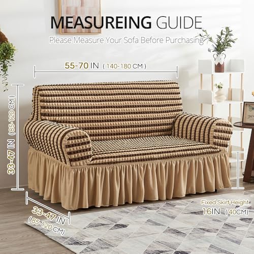 NICEEC Loveseat Covers Washable Love Seat Couch Covers Slipcover with Skirt by NICEEC - Used condition - Image 6
