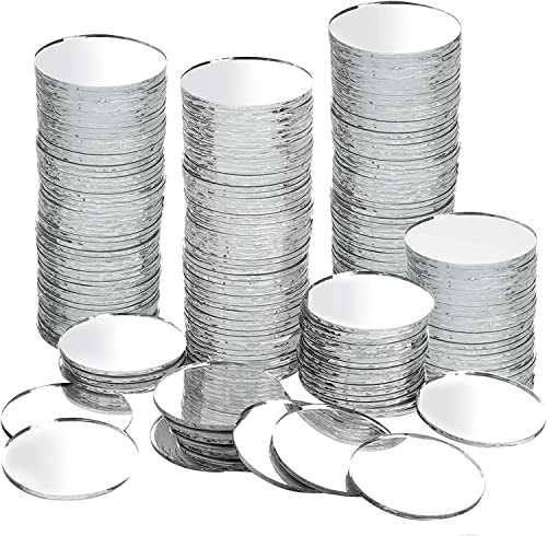 100 Stück Runde Mosaik-Spiegelfliesen Roségold - 1,9 Cm Durchmesser Bastelspiegel Für DIY-Projekte