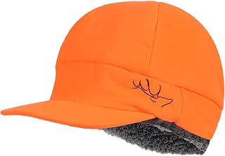 Extreme Cold Weather Insulated Beanie Hat with Flat Brim - Waterproof and Windproof Backcountry Hunting Hat