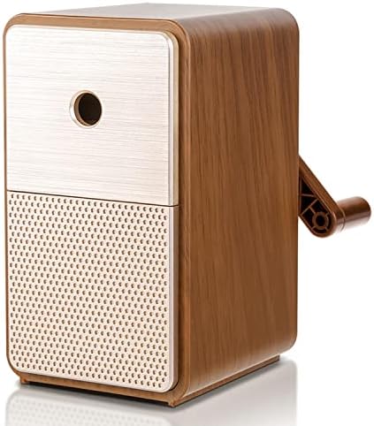 ACGrade Manual pencil sharpener, Long point drawing pencil sharpener, artist drawing pencil sharpener, Suitable for Artist/Classroom/Office/Home, Brown, 104*61*109mm