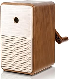 ACGrade Manual pencil sharpener, Long point drawing pencil sharpener, artist drawing pencil sharpener, Suitable for Artist/Classroom/Office/Home, Brown, 104*61*109mm