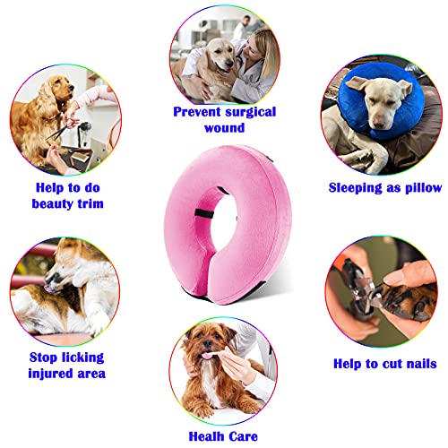 Katoggy Inflatable Dog Collar, Soft E-Collars For Dogs After Surgery, Adjustable Blow Up Donut Dog Cone Collar For Small/Medium/Large Dogs And Cats #TOP3