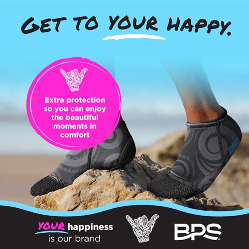 Image of BPS 'Aqua Series' 3mm Neoprene Water Socks for Sand, Beach, Soccer, Volleyball, Wetsuit Booties