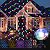 EAMBRITE Christmas Projector Lights with Remote Rotating Falling Snow Projector Show Moving Points Landscape Projection Lights for House Yard Garden Club Pub Outdoor Xmas Decorations