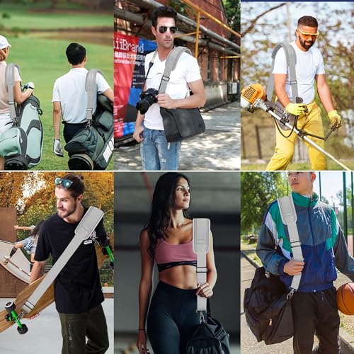 Image of ZINZ 60 inch Universal Strap with Ultra-Thick Fixed Breathable Pad - Adjustable Heavy-Duty Shoulder Strap for Laptop, Crossbody, Luggage, Gym, Camera Bag and More - L01G01