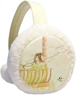 Xinghua Swallow Protetor de orelhas de inverno em aquarela estilo chinês para inverno