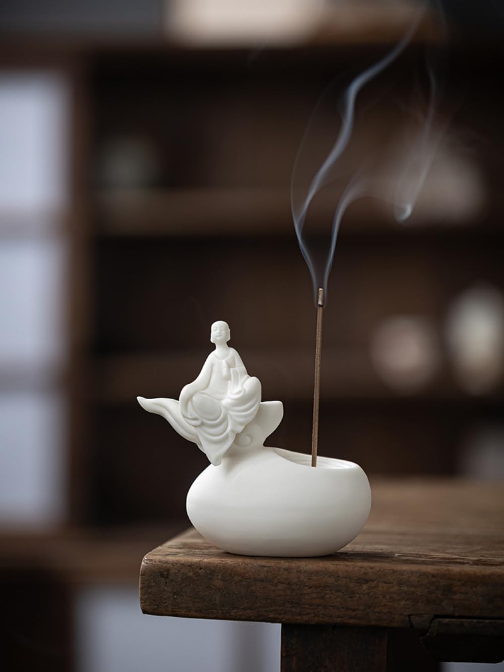 Amazon.com: YTDJJWLS 10.5cm Creative White Porcelain Little Monk