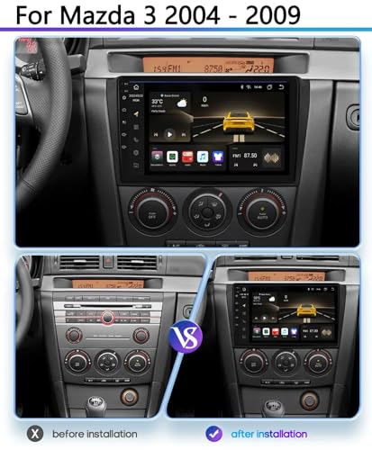 Autoradio multimédia Android 13 Mazda 3 avec commandes au volant et MirrorLink tactile - 2
