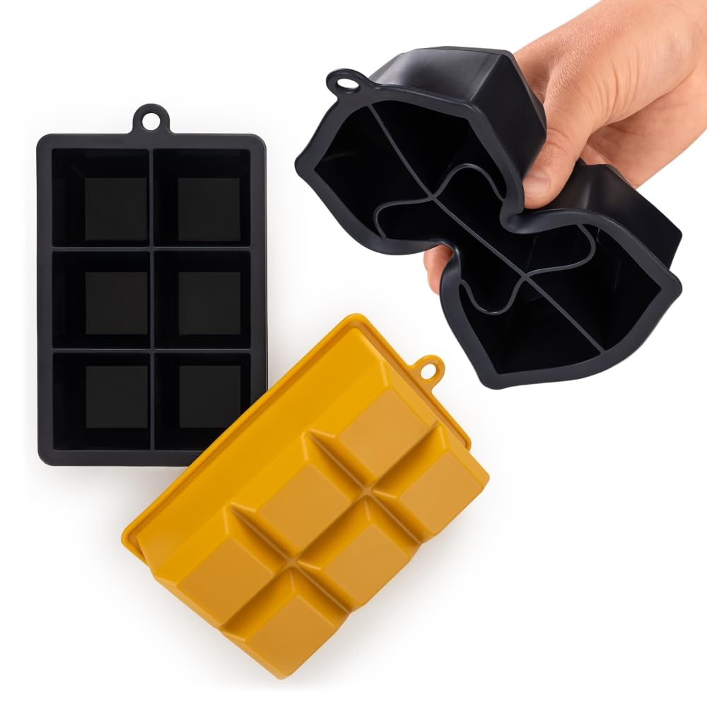 Stampo Ghiaccio In Silicone Blumtal - 2 Pezzi, Con Coperchio, Cubetti Da 2.6cm, Senza BPA, Per Cocktail E Bevande - Foto 7