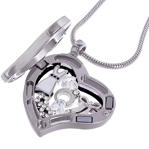Collier médaillon flottant rond, le cadeau d'anniversaire idéal à personnaliser