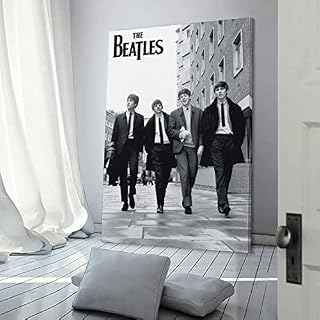 XUEPING Poster The Beatles sur toile – Décoration murale moderne pour chambre à coucher – 60 x 90 cm - Les Beatles, Paul McCartney, John Lennon, RIngo Starr, George Harrison XUEPING Poster The Beatles sur toile - Décoration murale moderne pour chambre à coucher - 60 x 90 cm – Image 3