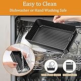 3PCS Silicone Liners for Ninja AF500UK, Silicone Air Fryer Liner for Ninja Flexi Drawer 10.4L, Silicone Airfryer Pot, Air Fryer Accessories Inserts (3PCS，5.2L*2+10.4L) - Image 4