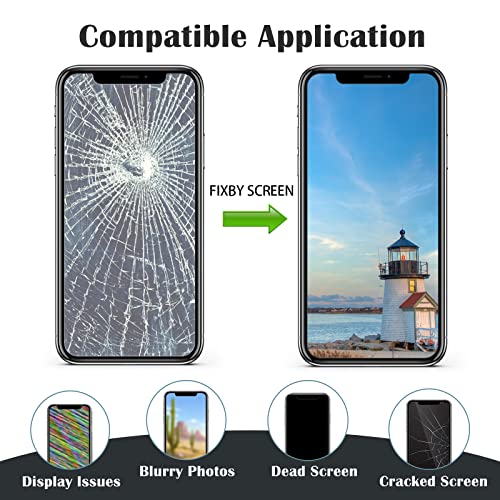 Fixby For Iphone X Screen Replacement, Fhd Lcd Display Digitizer With 3D Touch, True Tone, Repair Kits For 5.84'' Model A1865, A1901, A1902 + 3D Touch + Waterproof Adhesive #TOP1