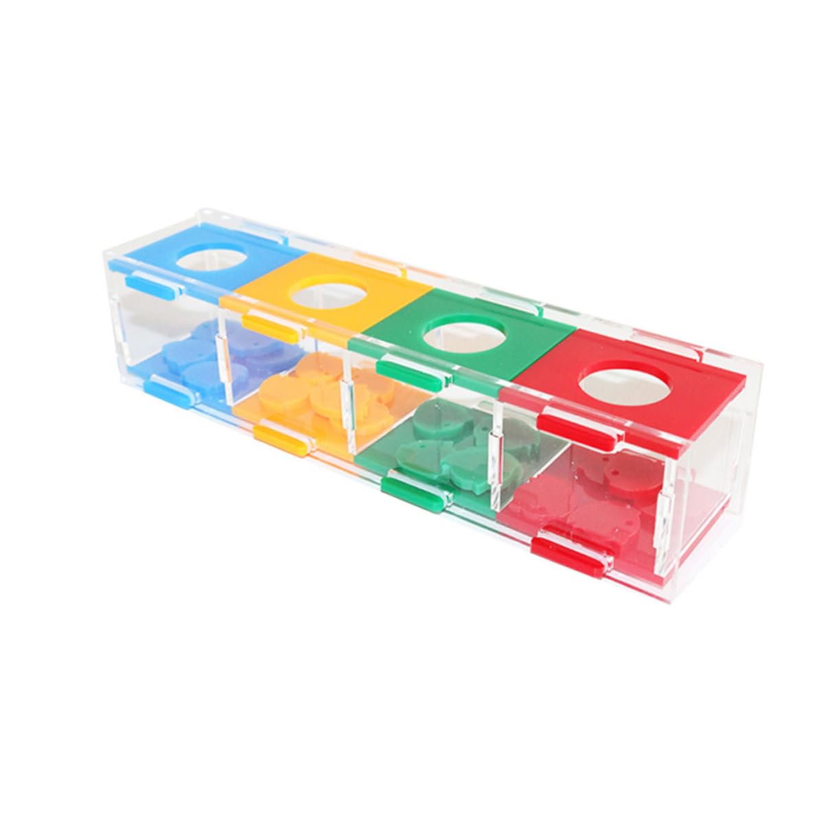 FRCOLOR Caja de 3 Juguetes para Loro, Juguete de Escritorio, de Desarrollo, para Masticar, para educar Mascotas, para cacatúas, s para Masticar