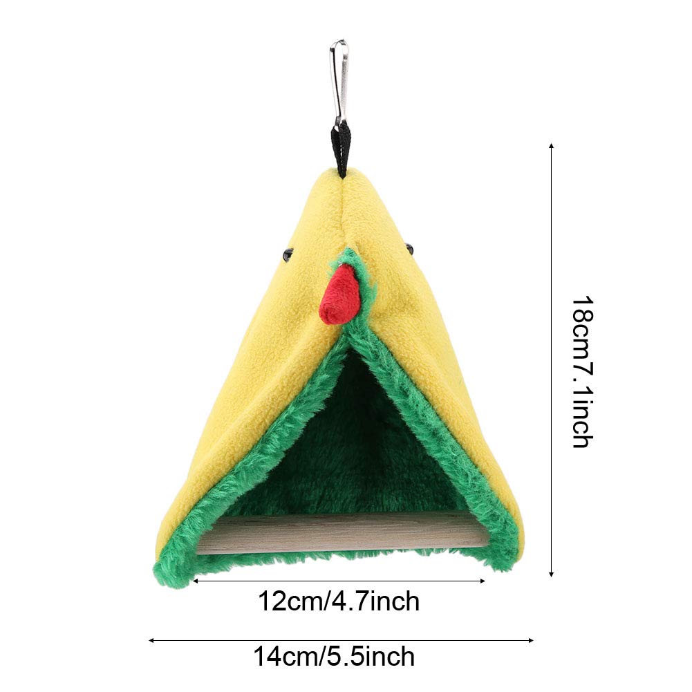 ZJchao Parakeet, Bird Bed for Cage Bird Plush Plush Hammock Cage Happy Tent Bed Hanging Cave Toy