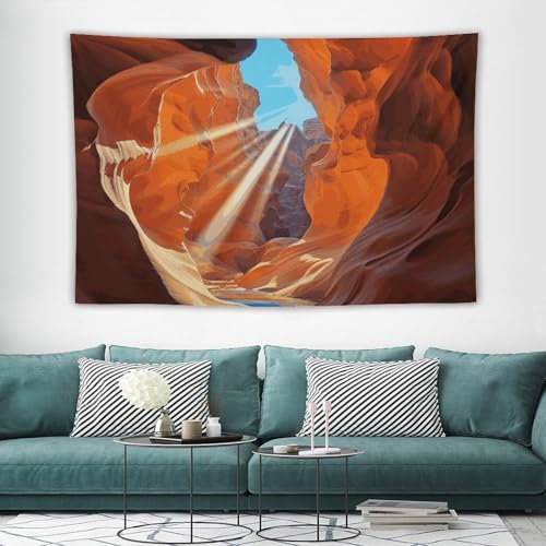 Tapisserie murale Antelope Canyon 150x130 pour déco salon et chambre