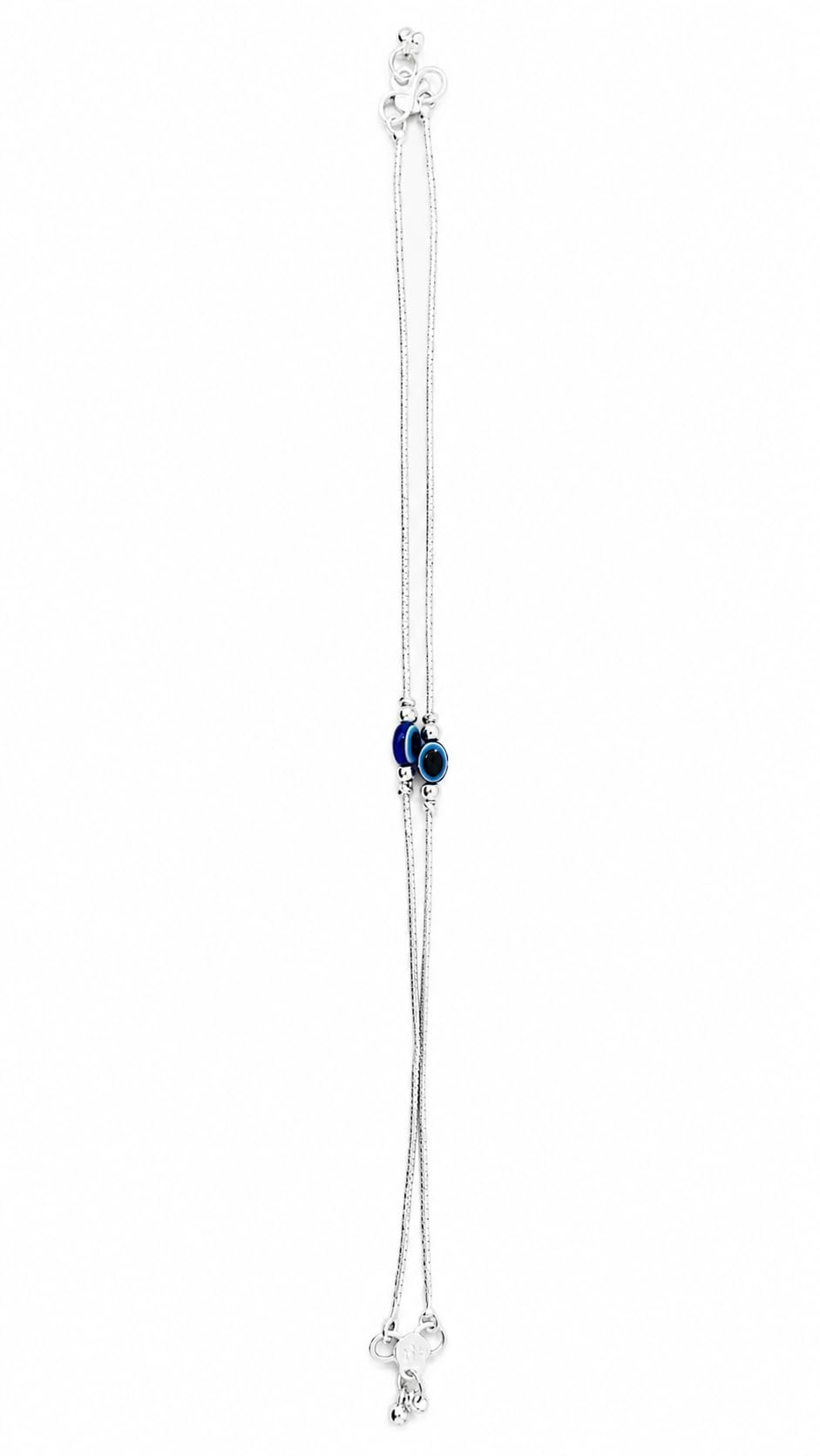 Evil Eye Payal for Women & Girls | Silver Plated Pair | Nazar Protection | Lightweight Daily Wear-image-27