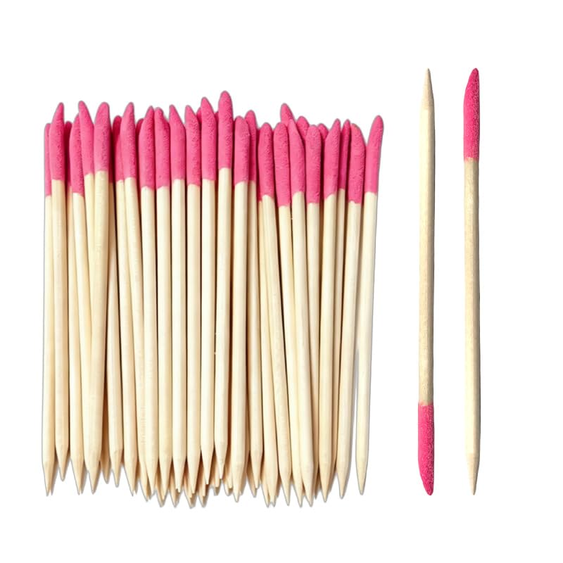 50 Pcs Sanding Sticks for Plastic Models,120 Grit Single-Head Fine Sanding Twigs, Pointed Design for Tight Spaces and Small Area Detailing, Sanding Tools for Wood Metal Model DIY Hobby