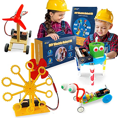 Kangokids Robot Kit - DIY Robot Building Kit for Kids 6-12 - Engineering Building Kits and Science Kits for Kids - Robotics Kit with 4 Bots - Kids Robot Toys for Boys and Girl - STEM Toys STEM Kits