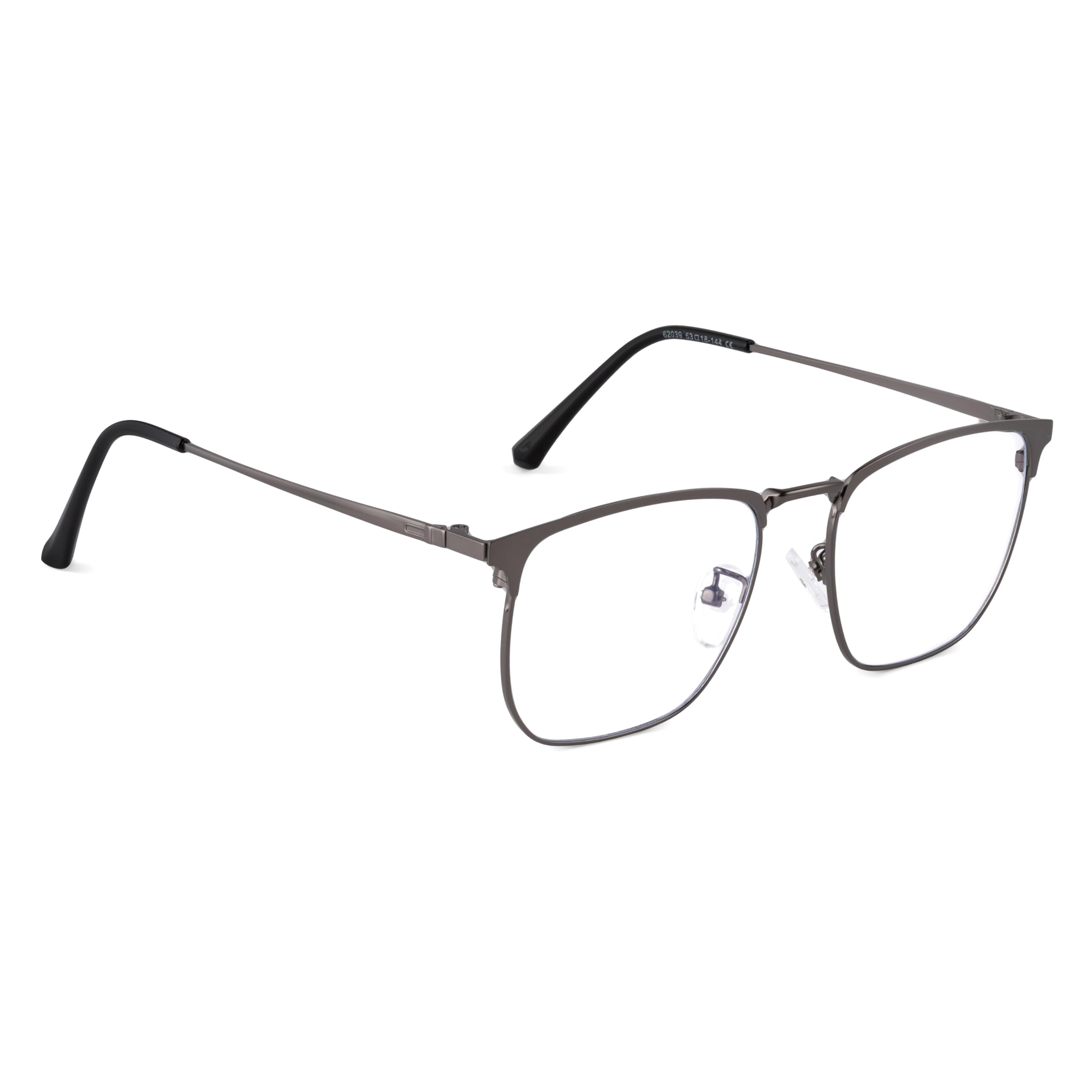 Square Specs for Men Women | Blue Light Blocking | Computer Glasses | Metal Frame