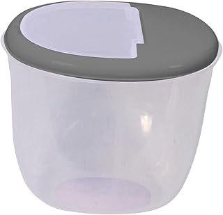 Pet Dog Food Storage Container Large Rice Case Dry Food Dispenser for Grains Flour, Gray