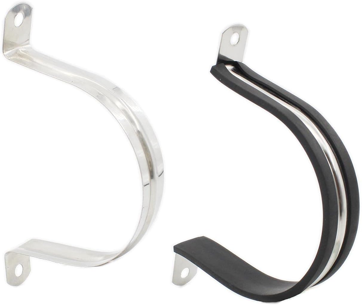 10 Pack Clamps,TTZEZE Stainless Steel Cable Clamp,Pipe Clamp,Tube Clamp,Metal Clamp,Rubber Cushioned Insulated Clamp,Tube Holder for Tube,Pipe Hoop,Pipe or Wire Cord Installation 3-1/2 Inch(89mm)