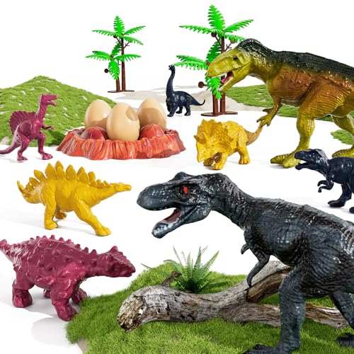 image for TEMI Dinosaur Truck Toys for Kids 3-5 Years, Tyrannosaurus Transport C