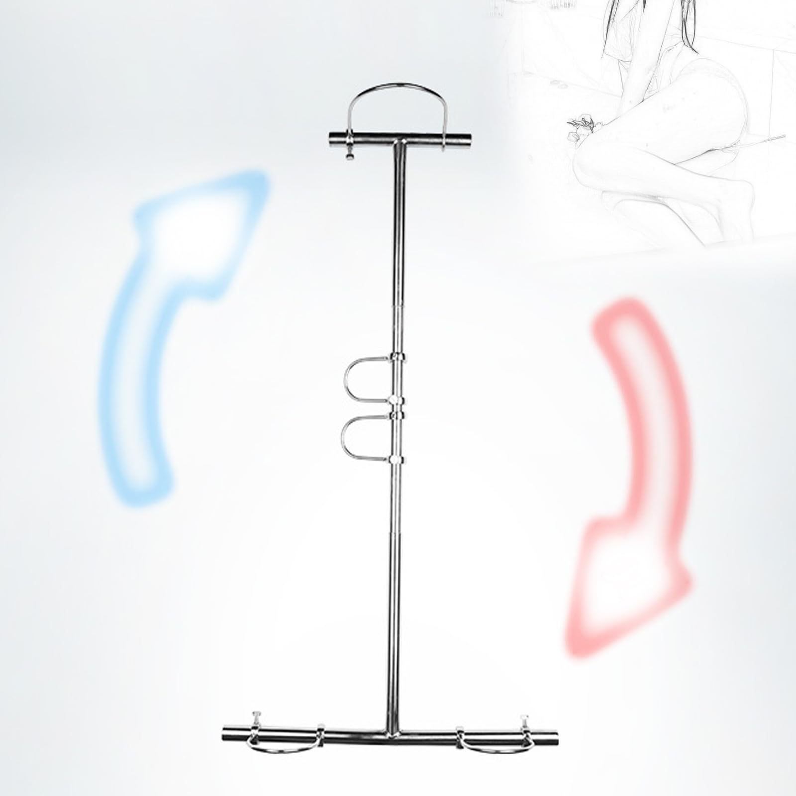 Erotische Bondage Spreizstange Handschellen Fußfesseln Hand Fußfessel Fesselstange Kniend Folter Fesselset Sklave Sexspielzeug For Männer Frauen