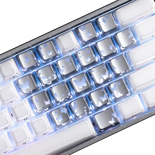HITIME XVX Butterfly Shine Through Keycaps, Love Theme Cute...