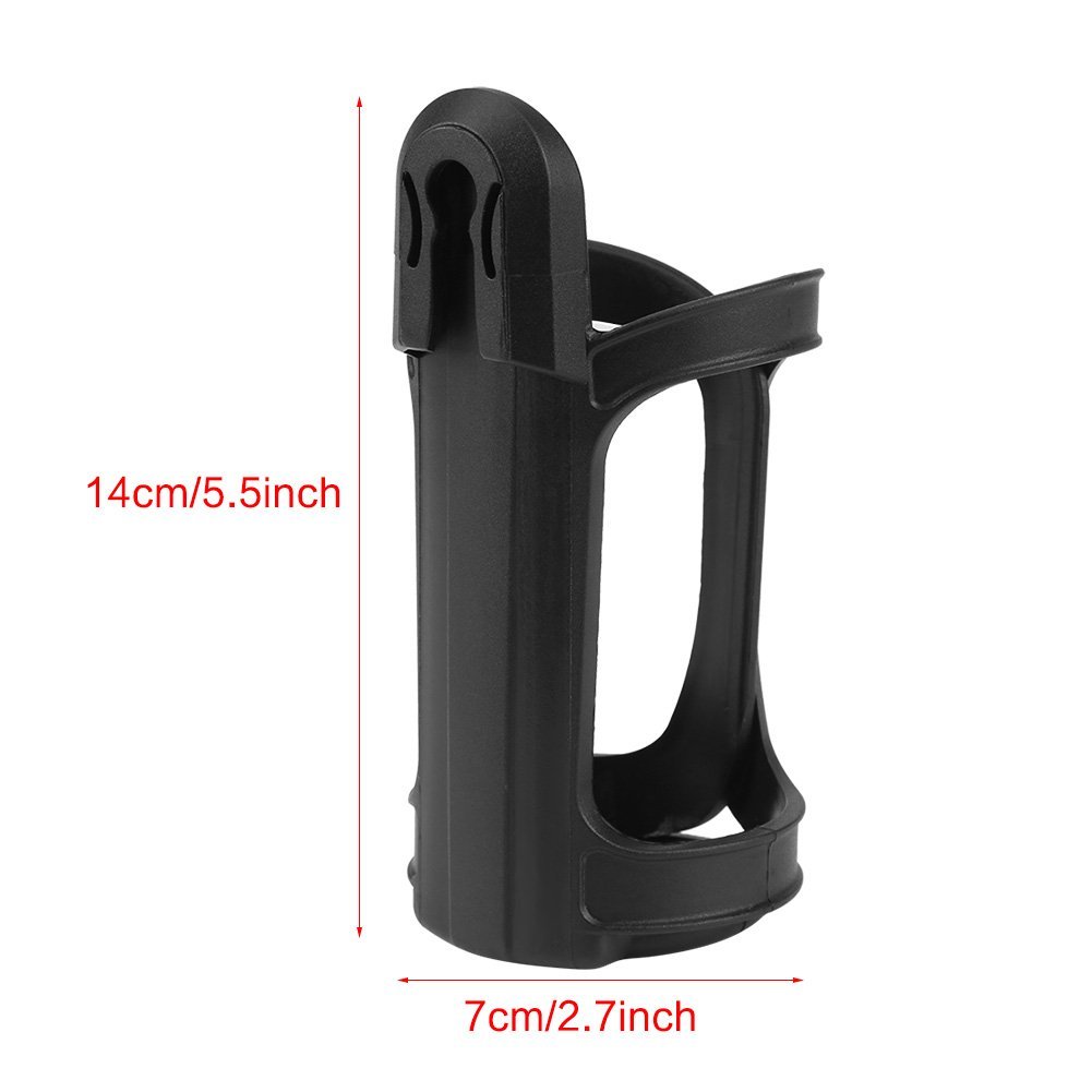 VGEBY Portavasos para Cochecito, Portabotellas Giratorio de 360 Grados, Negro