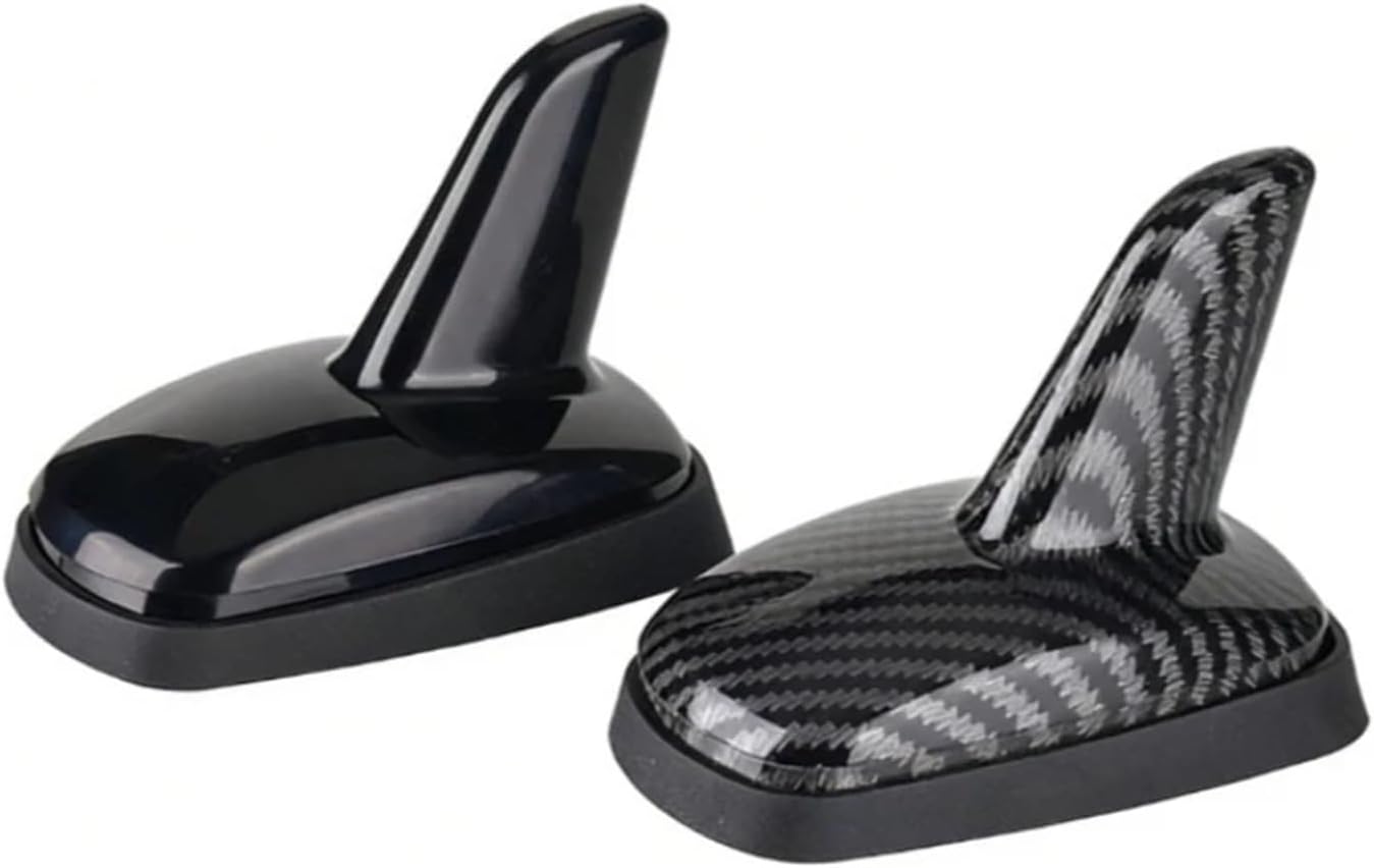 Creative Car Roof Decoration Shark Fin Antenna Roof Shark Fin Antenna Universal Compatible for Benz/VW/Chery/Jetta/BYD/KAIYI(Black)