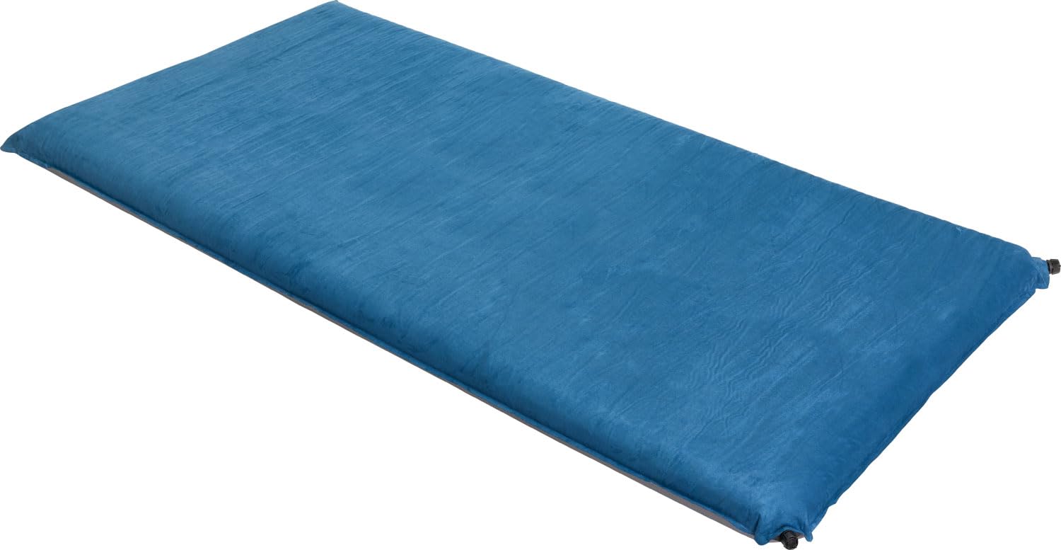 BERGER Matelas de Camping Auto-gonflant 200 x 130 cm | Matelas Gonflable 2 Personnes | Matelas Double Léger Camping, Camping-Car et Caravane | Matelas de Sol Adulte