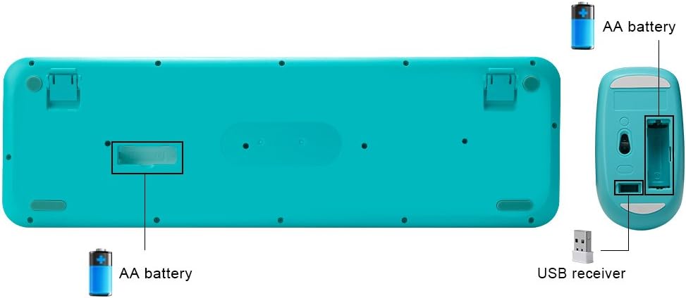 Best Cyber Monday 🔥 SADES V2020 Wireless Keyboard and Mouse Combo,Keyboard with Round keycaps, 2.4GHz Dropout-Free Connection, Long Battery Life for PC/Computer/Desktop/Laptop (Blue) New Deal SADES V2020 Wireless Keyboard and Mouse Combo,Keyboard with Round keycaps, 2.4GHz Dropout-Free Connection, Long Battery Life for PC/Computer/Desktop/Laptop (Blue)