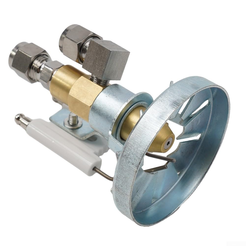 Honseadek Luftzerstäubende Altölbrenner-Düse mit Siphon-Layout, Messing-Aluminium-Konstruktion, 0,5–2,0 mm, Öffnungsgrößen für Schweröl (0,5 mm)