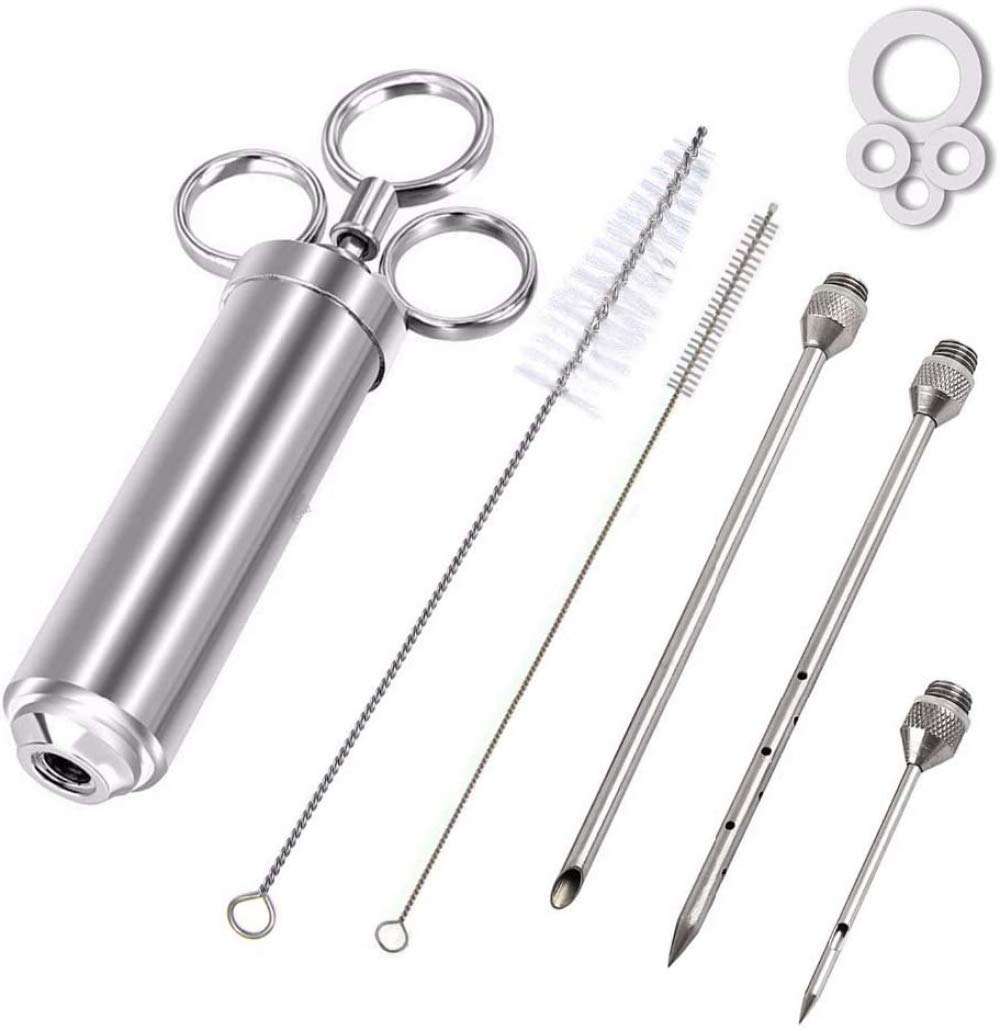 Siringa Per Carne Siringa Per Pollame Marinata Aroma Siringa Per Carne Siringa Per Condimento Kit Per Griglia Utensile Da Cucina 3 Pin