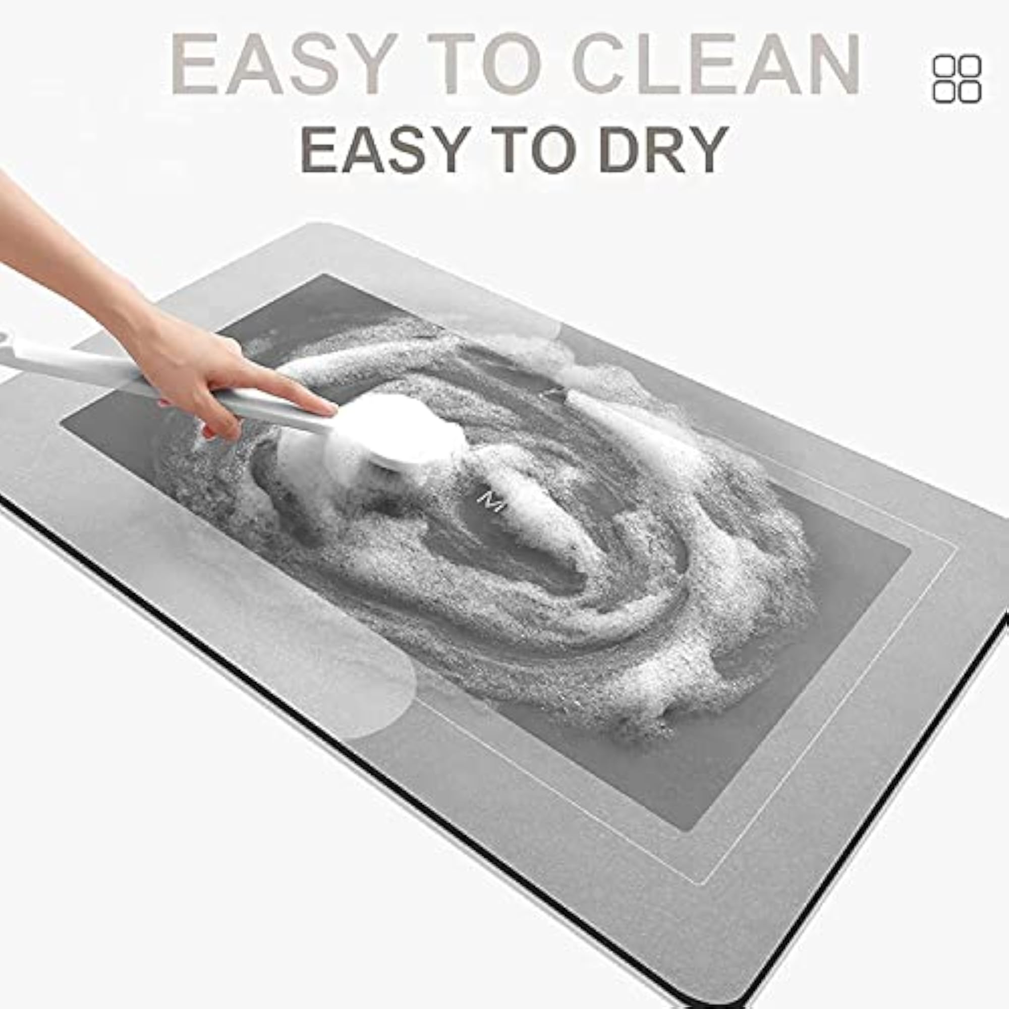 Soft Water Absorbing Bathroom Mat - Mul