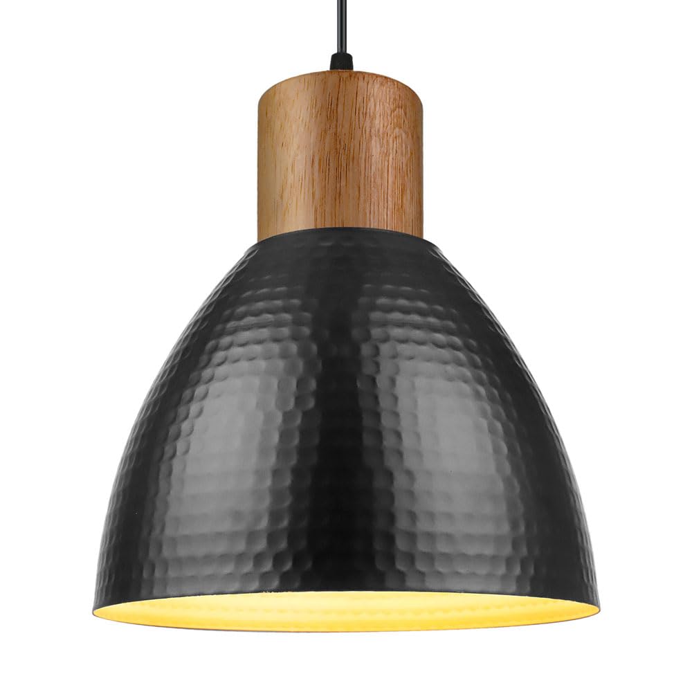 Pendentif de style industriel noir en fer classique pour chevet