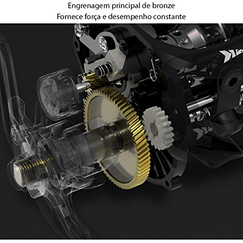 Carretilha Pesca Kastking Brutus Manivela Esquerda + Brinde