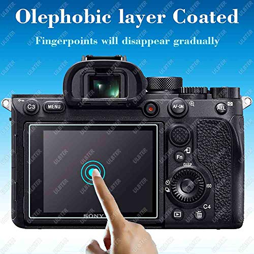 Image of ULBTER 3 Pack A7RIV Screen Protector & Hot Shoe Cover, 9H Hardness Tempered Glass, Anti-Scratch, Anti-Fingerprint, Anti-Dust, 99.99% HD Clarity, Fits Sony Alpha A7R IV, III, II, A7 III, II | Tempered Glass for A7R III A7R II A7RIV A7RIII A7RII A7R4 A7R3 A7R2 & 2 Hot Shoe Cover 0.3mm 9H Hardness Anti-Bubble