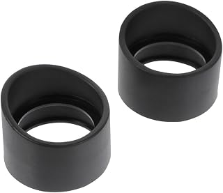 Industrial Eyepiece Cover, 2PCS Rubber Eyepiece Covers for 32-36mm Stereo Microscope, Bevel Rubber Eyepiece Cover Black