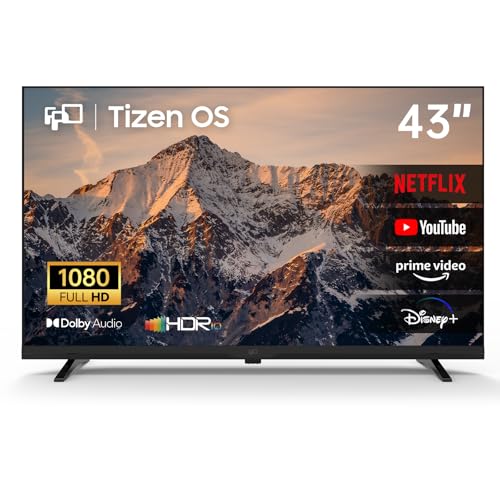 FPD Smart TV de 43 Pulgadas, Televisor Full HD 1080p con Tizen OS, Compatible con Samsung TV Plus, Dolby Audio, HDR 10, SmartThings, Miracast, Gaming Hub, Voice Control, Pantalla Plana (ET43 P1, 2026)