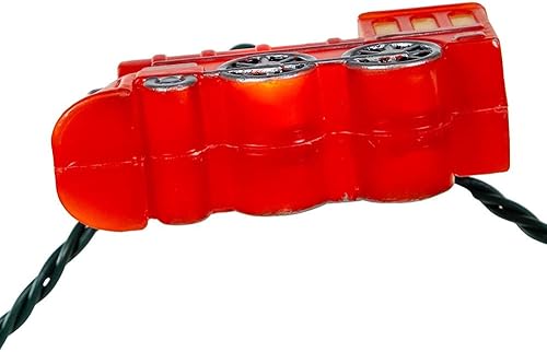 Miniatura 8 de Kurt S. Adler Juego de luces de tren rojo UL 10, 144 pulgadas